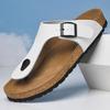 Fashion Breathable Half Drag Lightweight Lazy Shoes New Flats Mens Summer Sandals Casual Leather Beach Slippers Outdoor Male Flip Flops