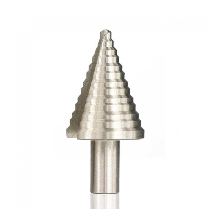 1 sztuka wiertło stopniowe HSS 5-35mm okrągły chwyt prosty rowek stożkowy otwornik do obróbki drewna blacha żelazna metalowe wiertło rdzeniowe