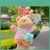 Bear Flower Backpack Plush Keychain With Lightweight Design For Kids Gift