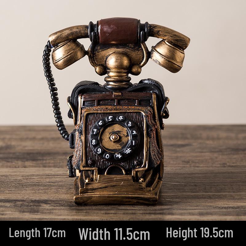Vintage Gramophone Model Ornament - Retro Decoration & Photography Prop