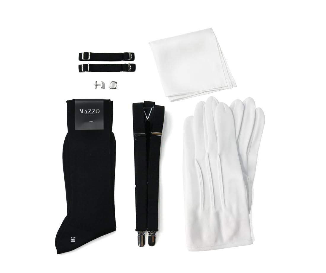 

Groom Tuxedo Reception [Y&TAILOR] Set, Accessories, 6-Piece Set, Basic, Wedding, [D] чёрный