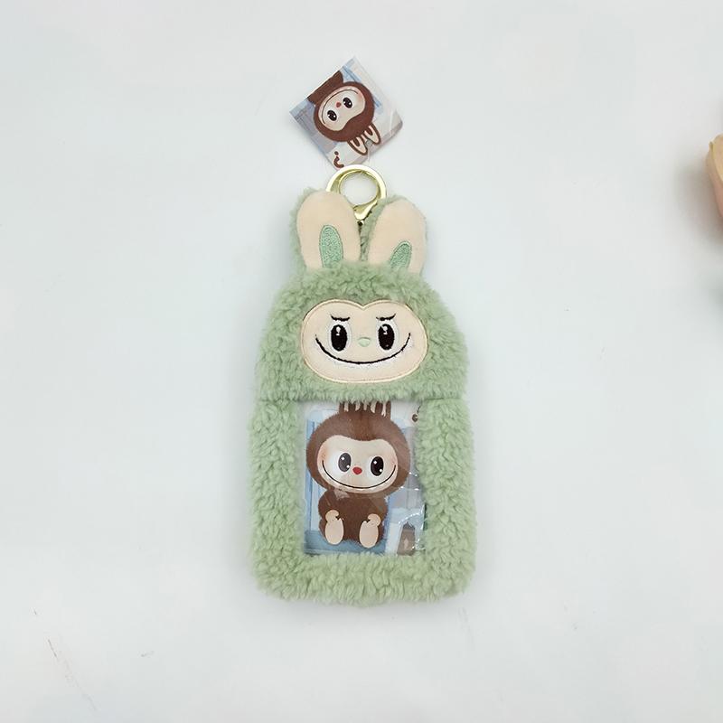 

Милий Мультяшний Плюшевий Брелок-Підвіска для Фотокарток Labubu, Портативний Захисний Чохол для Карток, Гаманець-Нульовик, Брелок для Рюкзака, Подарунки