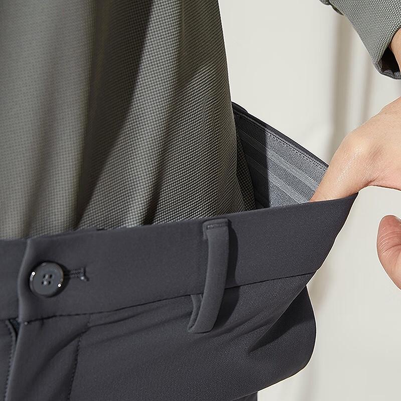 Septwolves Men's High-End Business Casual Straight Leg Pants