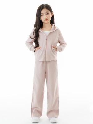 Herfst Driekleding Set voor Meisjes: Cardigan met Lange Mouwen, Smalle & Wijde Broeken voor Middelgrote en Grote Kinderen