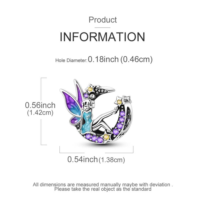 Copper Charms Beads Purple Cross Snake Bow Dragon Pendant Fit Original Bracelet Necklace Women Jewelry Diy Gifts