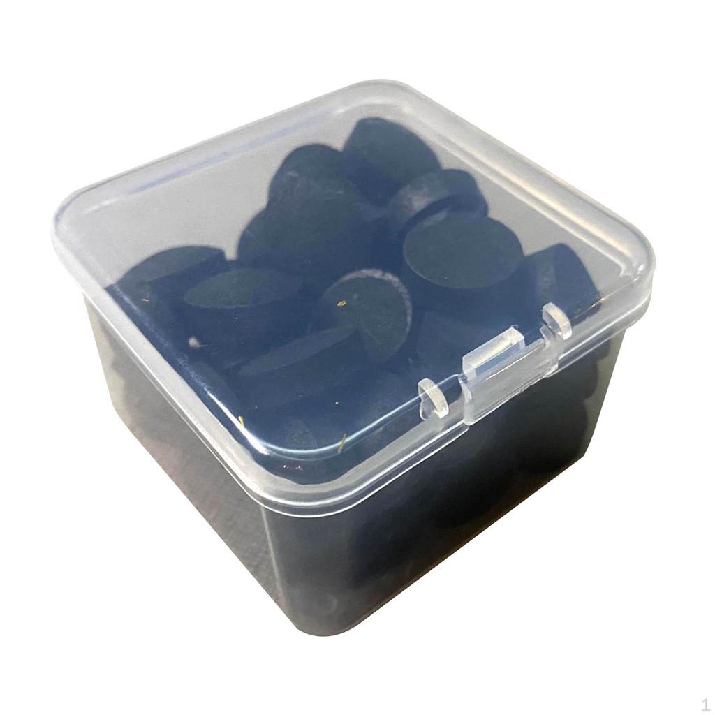 Buy 50x Durable Leather Snooker Cue Tips Glue on Billiard Replacement