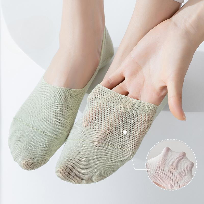 Socks, Boat Socks, Women's Pure Cotton Non-dropping Heels, Women's Summer Thin Women's Socks, Boneless Net, Shallow Eye, Invisible Socks