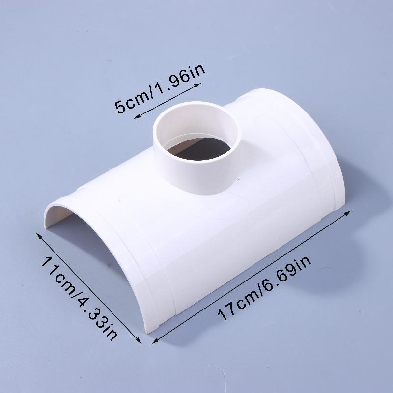 New PVC Open Tee Pipe Joint Repair Patch Drain Pipe Adapter Tube Connectors For Home Outdoor Industrial Plumbing Accessories