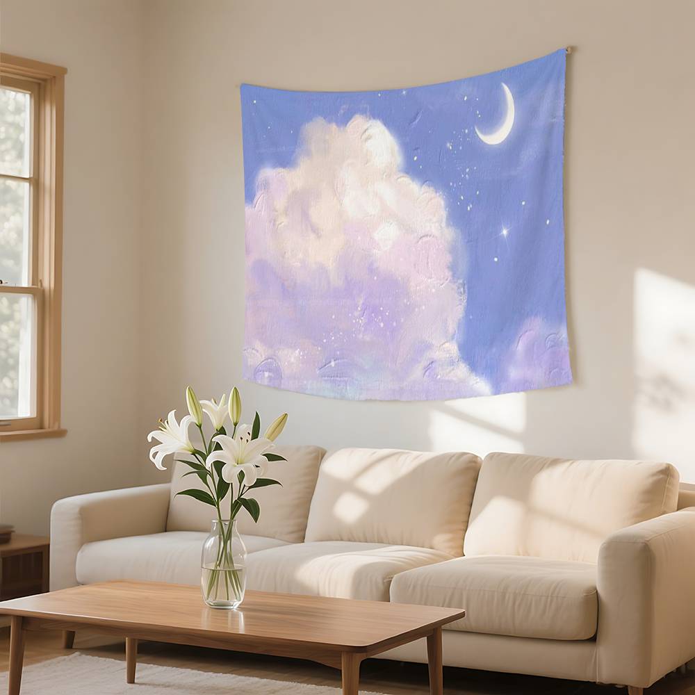 Landscape Oil Painting Tapestry Wall Hanging Tapestry Art Deco Blanket Curtain Hanging At Home Bedroom Living Room Decor