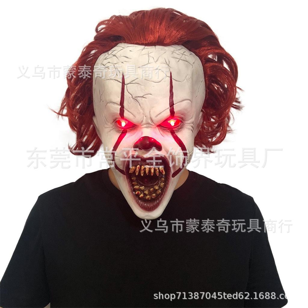 A cross-mirror Halloween new old man mask old lady hood dress up props spot old man