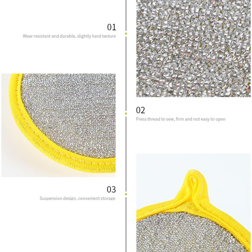 Sides Household Dish Cleaning Tools Cleaning Sponge Cleaning Cloths Kitchen Scrubber Dish Rags