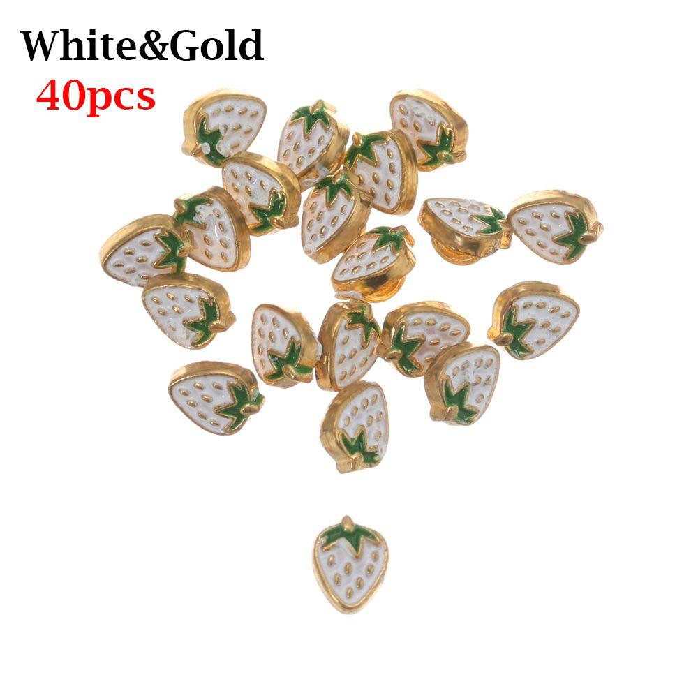 

20/40pcs Cute Girl Gift Strawberry Pattern Decoration Craft Clothing Sewing Buckle Metal Buckles DIY Clothes Mini Buttons