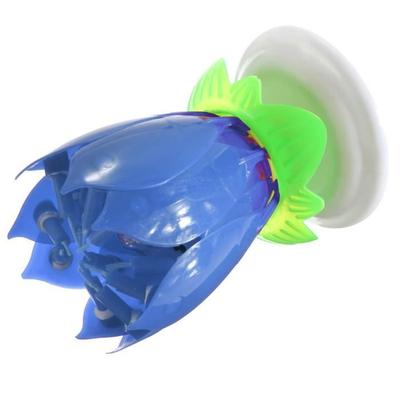 U Birthday Candle Flower Musical Rotating Lotus Evening Cake Wedding Blue