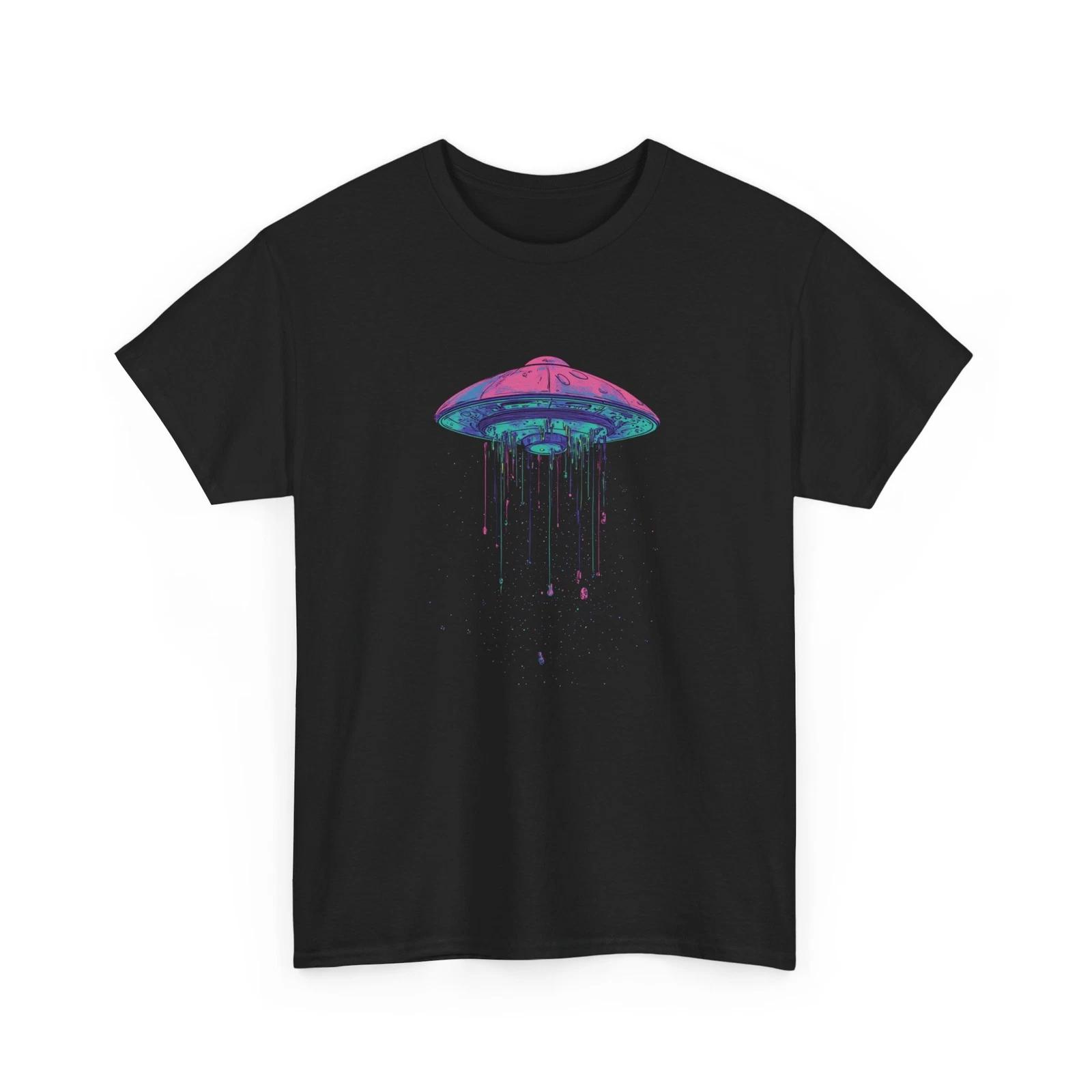 UFO Alien Shirt | Cool Space Graphic Tee for Sci-Fi Lovers S
