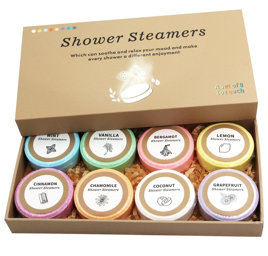 Esclusiva transfrontaliera: Palline di Sali da Bagno Aromatici con Oli Essenziali e Fiori Secchi - 30g, Scatola Regalo da 8 Pezzi