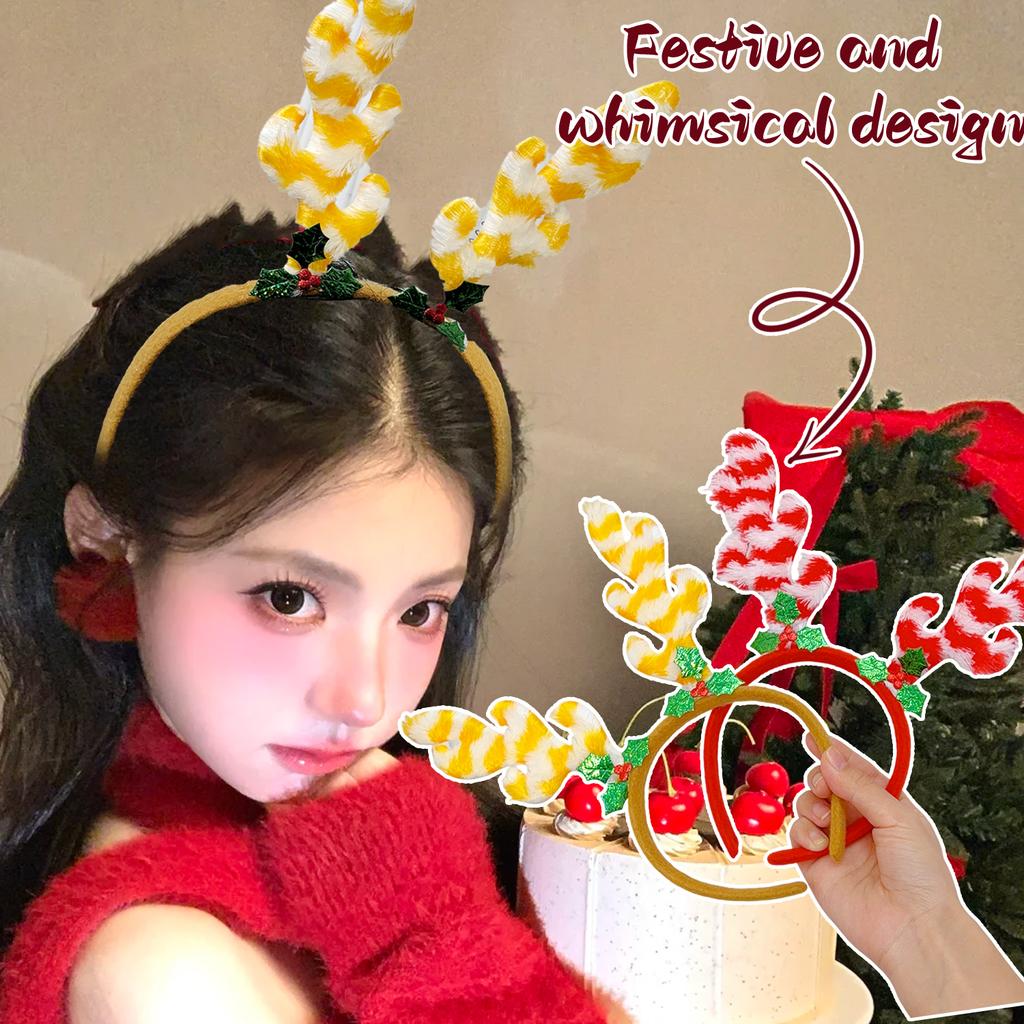 Weihnachten Niedliches Elch Stirnband Noel Weihnachtsbaum Lebkuchenmann Verkleiden Haarband Navidad Frohe Weihnachten Dekor Frohes Neues Jahr