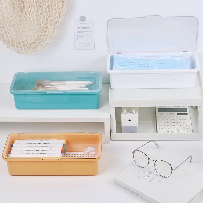 Staubdichte Aufbewahrungsbox für Make-up-Pinsel und Beauty-Eier mit großem Fassungsvermögen