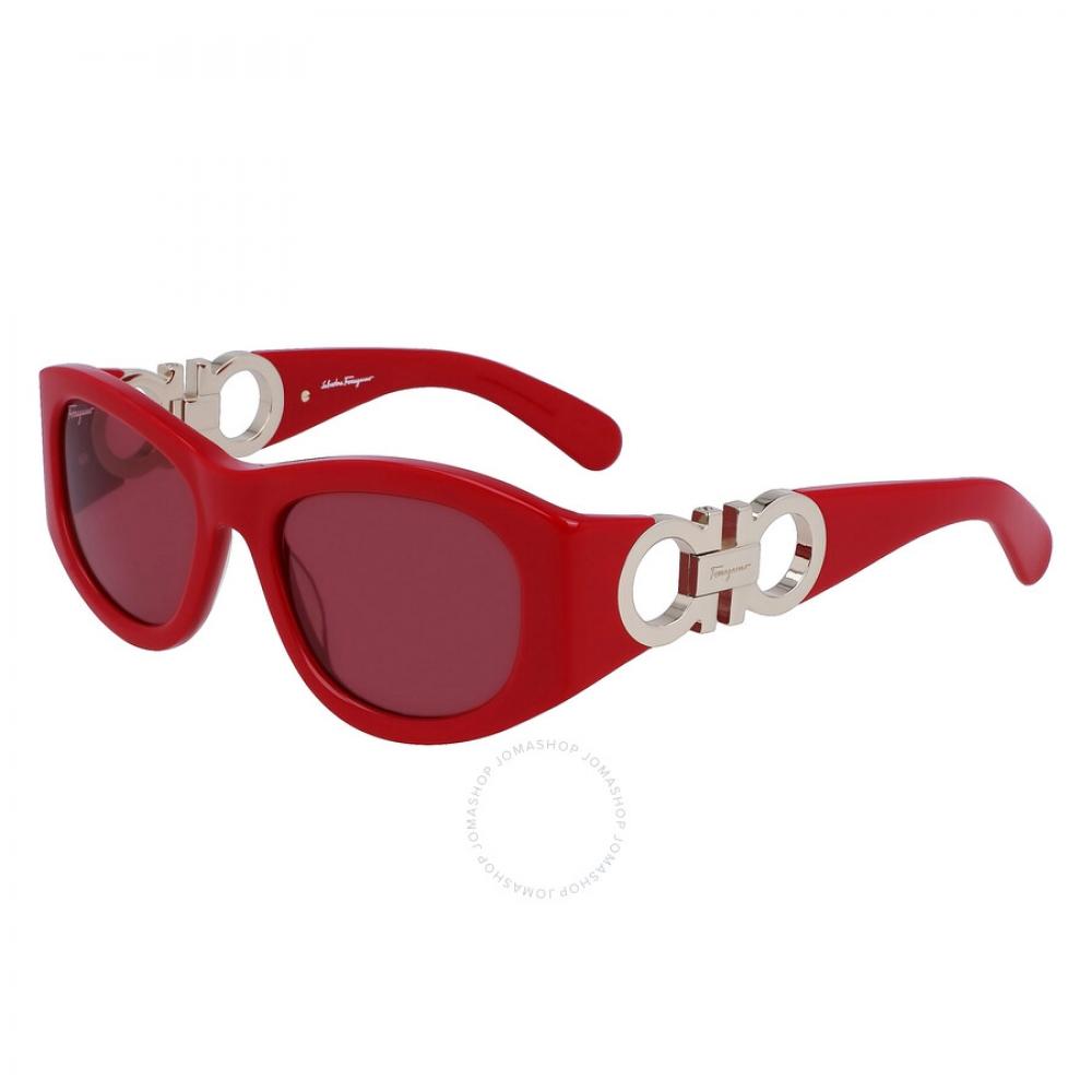 

Salvatore Ferragamo Red Oval Ladies Sunglasses Sf1082s 600 53