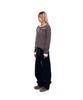 AAKAM Side Washed Button Denim Pants (Black)