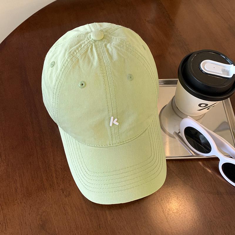 Embroidered Soft Top Baseball Cap Can Be Worn In All Seasons, Wide Brim To Show the Face, Small Sports Cap