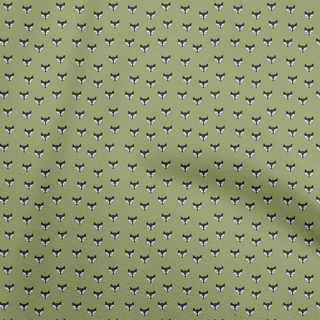 oneOone Cotton Flex Dark Magenta Fabric Fox Diy Clothing Quilting Fabric Print Fabric By Yard 40 Inch