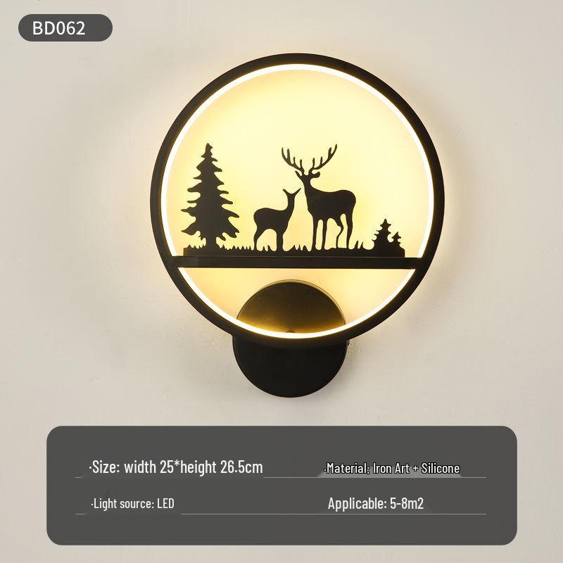 Modern Nordic LED Wall Lamp for Bedroom and Living Spaces