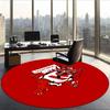 St George Illawarra Dragons (5) Round Office Rug Decorative Floor Rug for Office Bedroom Living Room and Home Space