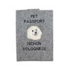 Bichon Frise, Bichon Tenerife, Bichon a Poil Frise - Dog Passport Case, Document Case, Gift for the Traveller from the Brand