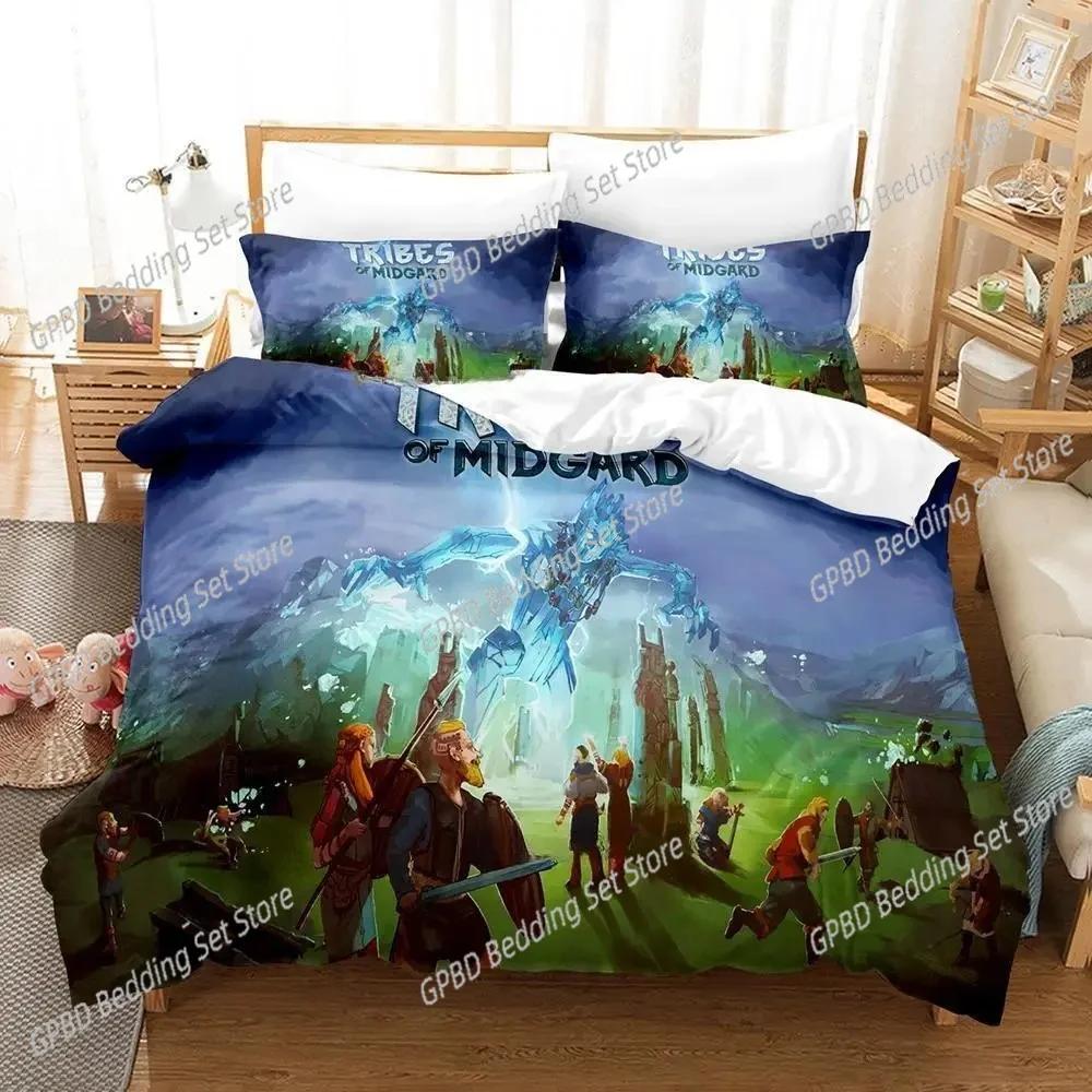 

Tribes of Midgard Beding Set For Bedrom Soft Modern Bedspreads Comefortable Children Kids Soft Duvet Cover Comfortable Quilt Cover And Pilowcase 100*200cm Single