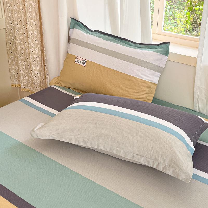 Cotton Pillowcases: Pure Cotton, Simple Style for Home, Dorms, Single & Double Rooms (Single/Pair)