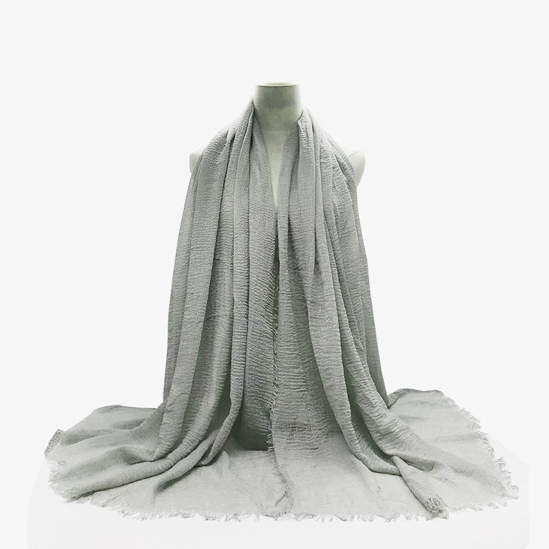 Women Cotton Linen Scarf Summer Girl Solid Color Sunscreen Thin Scarves Soft Shawl Foulard Viscose Spring Female Wrap Shawls New