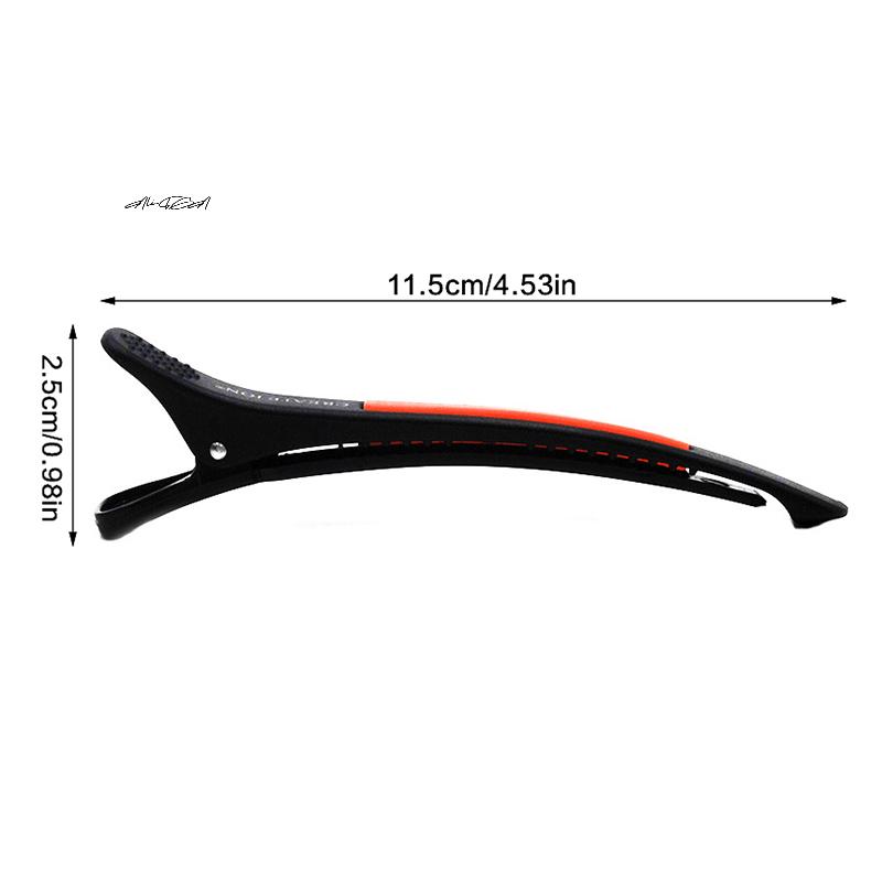 6Pcs Professional Seamless Alligator Hair Clips for Barbershop Haircutting Sectioning Salon And Household Beauty Styling Tools