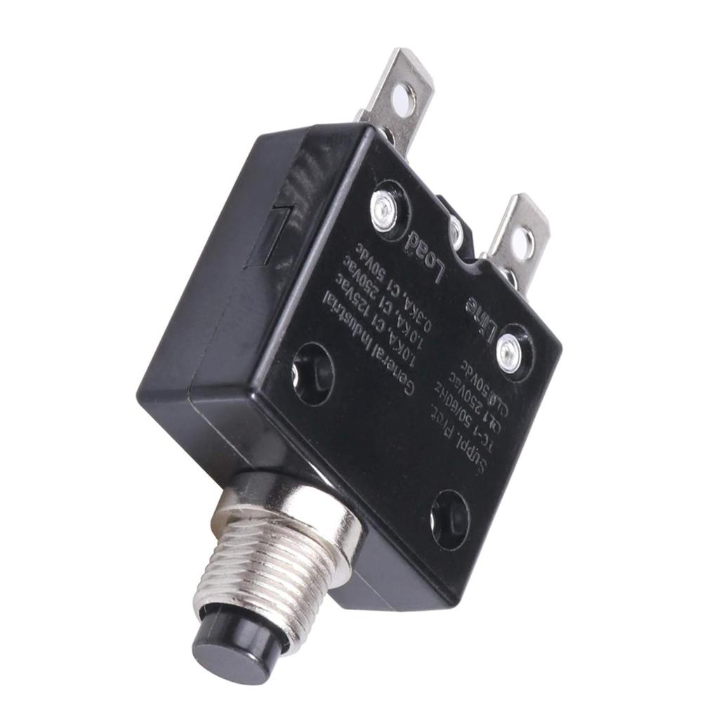 15 Amp Manual Resets Thermals Circuit Breakers 125 250V 50V Overloads Protectors for Home Appliances and Vehicles