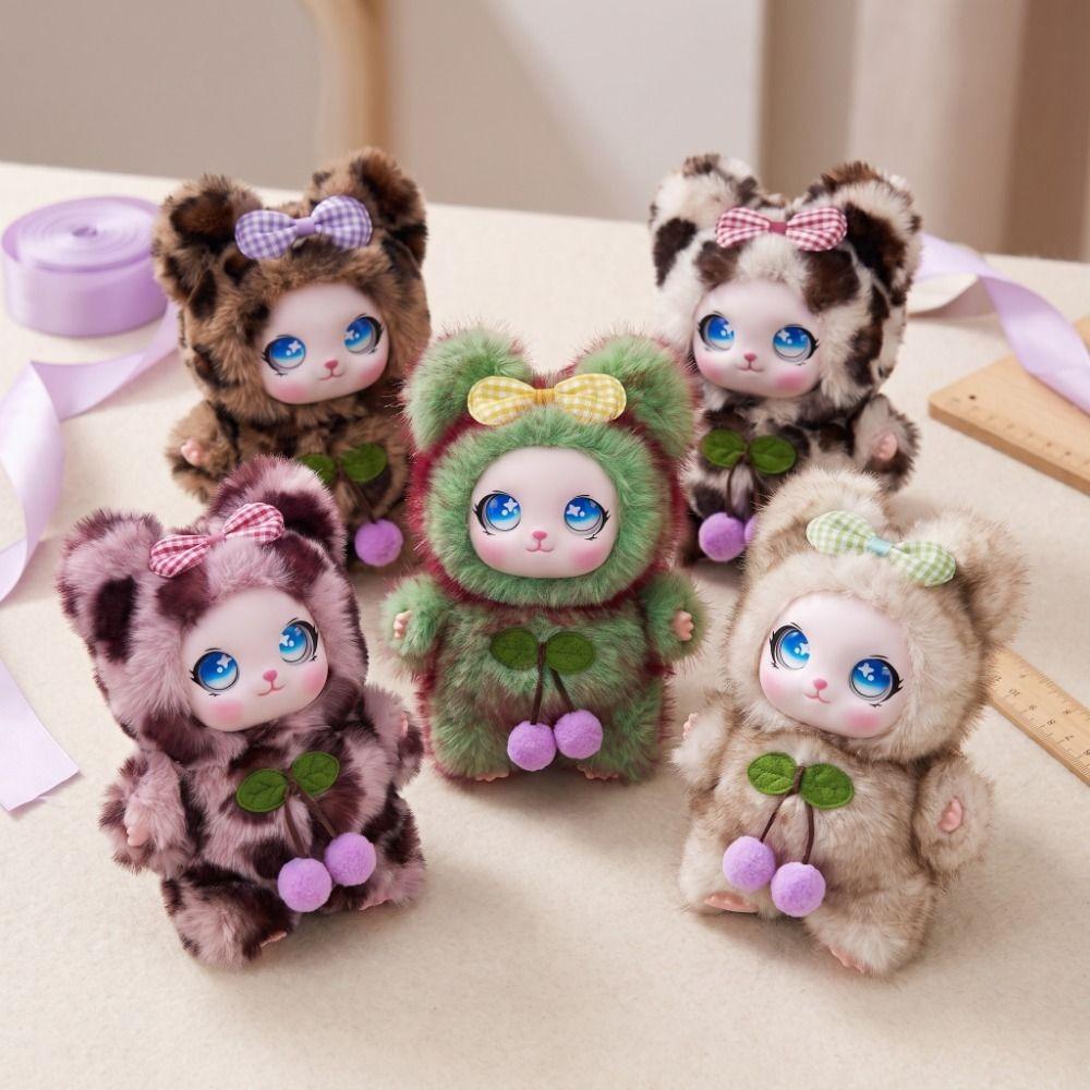 Vinyl Face Stuffed Animal Bag Charm Cute Stuffed Kawaii Plush Pendant Gift For Women