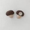 1 Pair Fabric Fabric Mushroom Pin Handmade Handcrafted Pin Premium Woodland Brooch  Bag Accessory