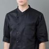 Women Men's 3/4 Sleeve Chef Coat Work Clothes Kitchen Jacket M