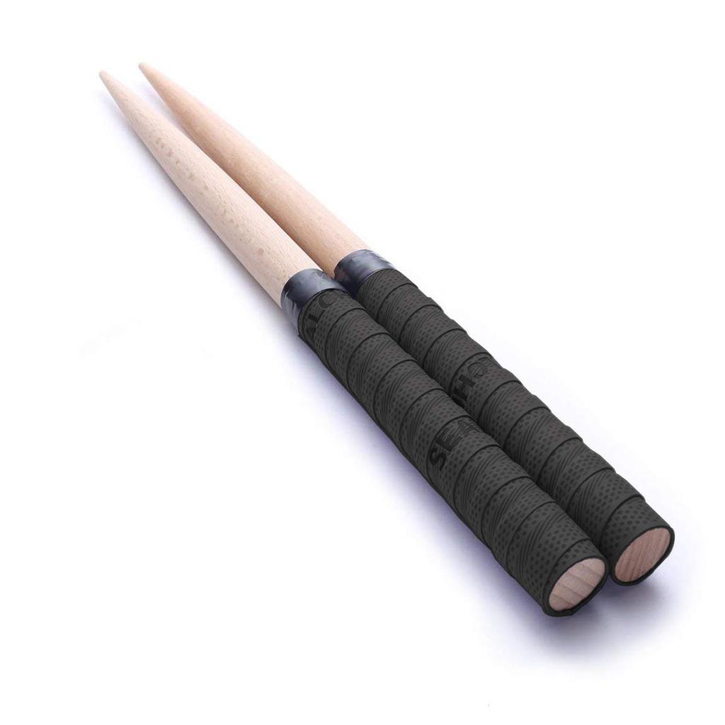 XUANDONG Replacement Grips for Taiko No Tatsujin (My Drumsticks), Hardwood, Tapered, Set of 2, 380mm-25mm Roll, Perfect for Arcades, Includes 2 Spare