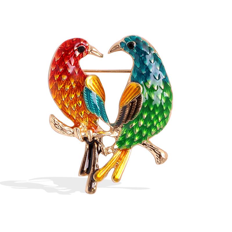 

Трансграничная брошь-птица со стразами: Мультяшная брошь-пины с бриллиантами в виде животных для пиджаков и пальто