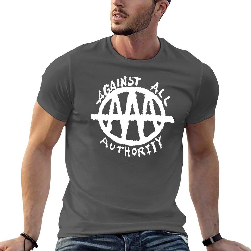Against All Authority Band Logo T-Shirt Unisex Grafik T-Shirt Unisex T-Shirt Baumwolle 100 Anime T-Shirts Für Unisex T-Shirt