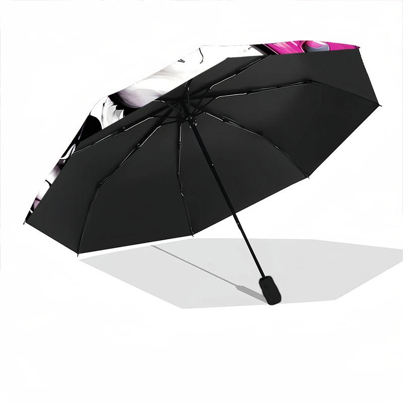 1pc Crown Skull Automatic Folding Umbrella - 8-Rib Compact Travel Umbrella Durable & Portable for Outdoor Use, Perfect Gift for Birthdays037