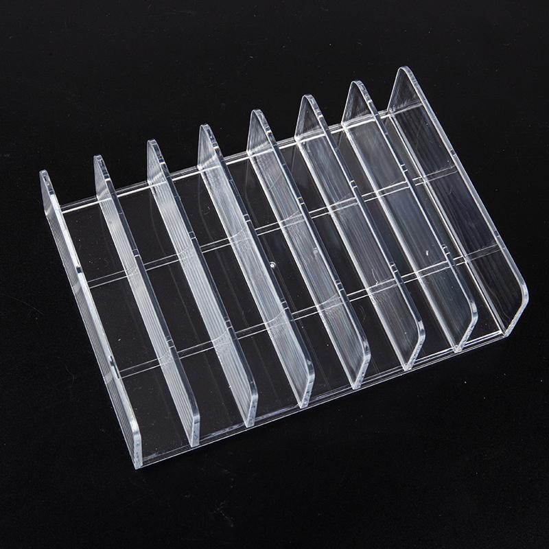 Organizator paleta de fard de pleoape Cutie de depozitare cutie de praf Compartiment pentru suport pentru machiaj