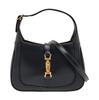[Occasion] Jackie 1961 Fermoir Doré Avec Bandoulière Amovible Étendue Sac Demi-Lune en Cuir Sac Bandoulière Mini - Excellent #RKRWTS
