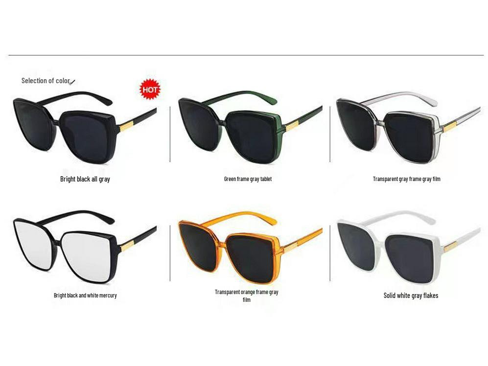 Trendy Dámské Sluneční Brýle Street Style - Inspirované TikTokem a Xiaohongshu