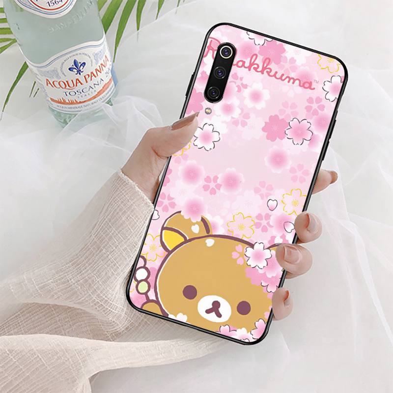 Husa de telefon Rilakkuma Bear pentru Xiaomi mi 5 6 8 9 10 lite pro SE Mix 2s 3 F1 Max2 3