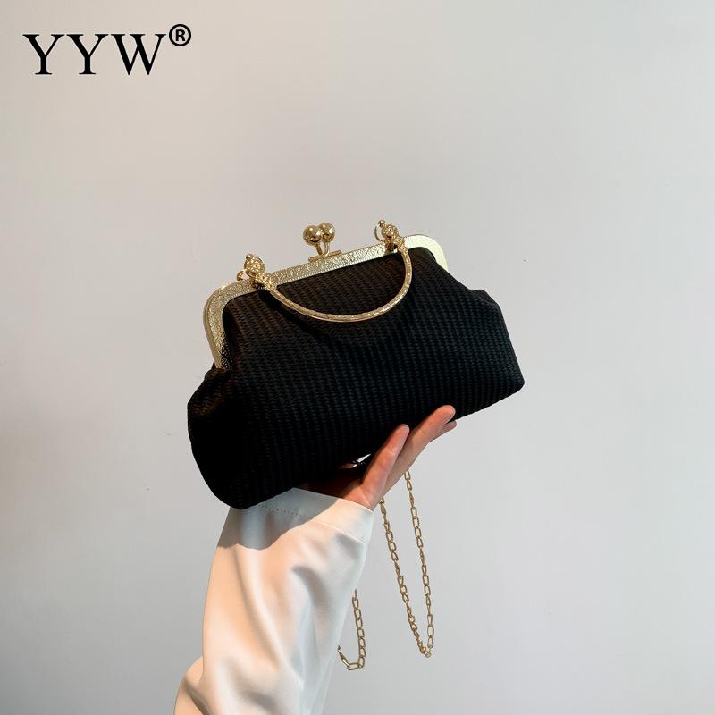Weave Straw Evening Clutch Bags for Women Summer Straw Women Shoulder Crossbody Bags Money Purse Woven Hand-woven Handbag Clutch чёрный