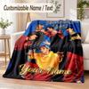 Custom Text Flannel Blanket Backstreet Boys Print Warm Cozy Blanket Home Sofa Bedding