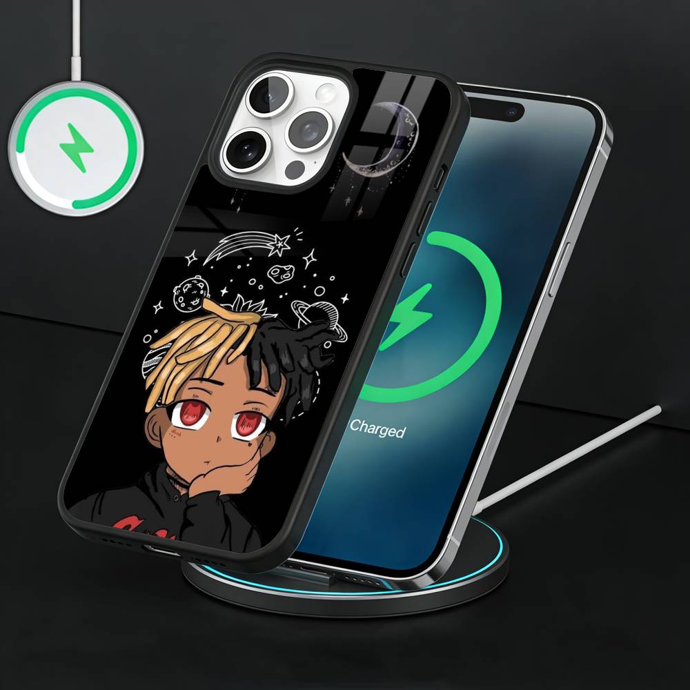 Anime Style Rapper X-XXXTentacionS Phone Case For iPhone17,16,15,14,13 Plus,Pro Max Magnetic For Magsafe Wireless Charging