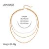 Uworld Gioielli Semplici Placcato Oro 18K Collana a Strati Catena Piatta Serpente Collana a Corda Serpente in Acciaio Inossidabile Regalo