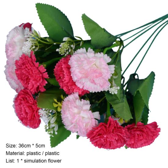 1Pc Easy To Maintain Fake Flower Anti-fall Plastic Photography Props Artificial Plant