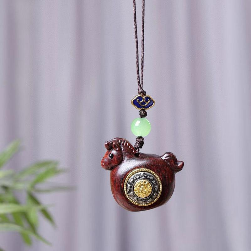 Year of the Horse Good Luck Keychain Pendant - Attract Wealth & Fortune